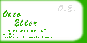 otto eller business card